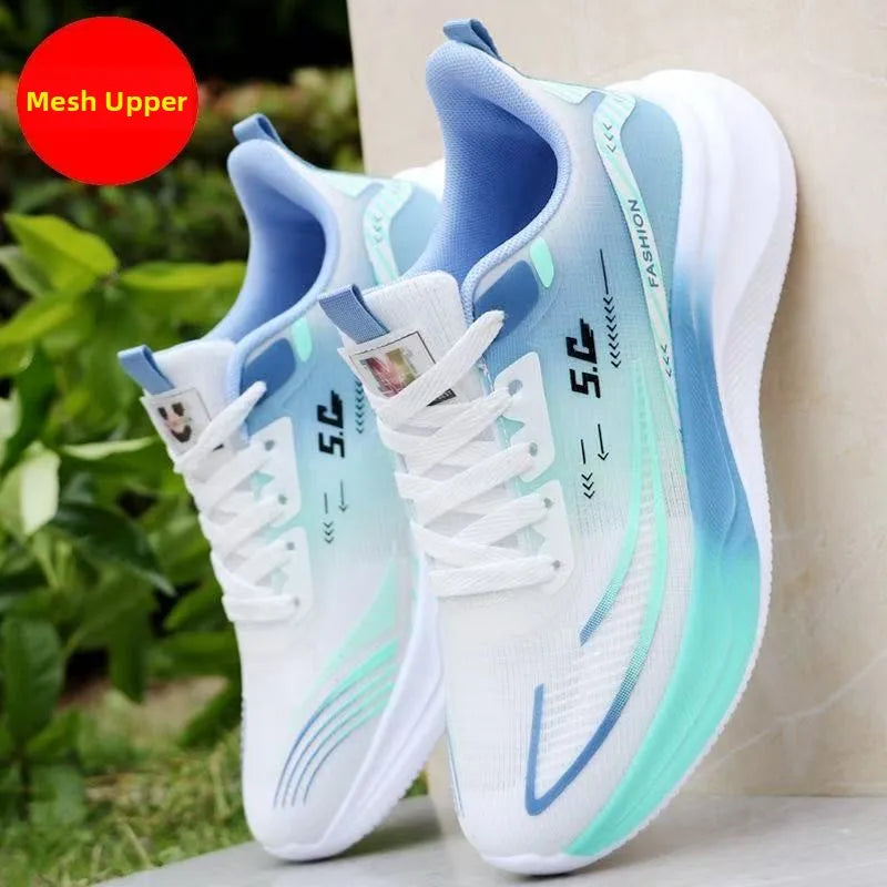 Tênis Masculino Primavera 2025 Novo Estilo para Corrida, Respirável em Malha, Sola ia, Estilo Dad Sneaker, Moderno e Versá...