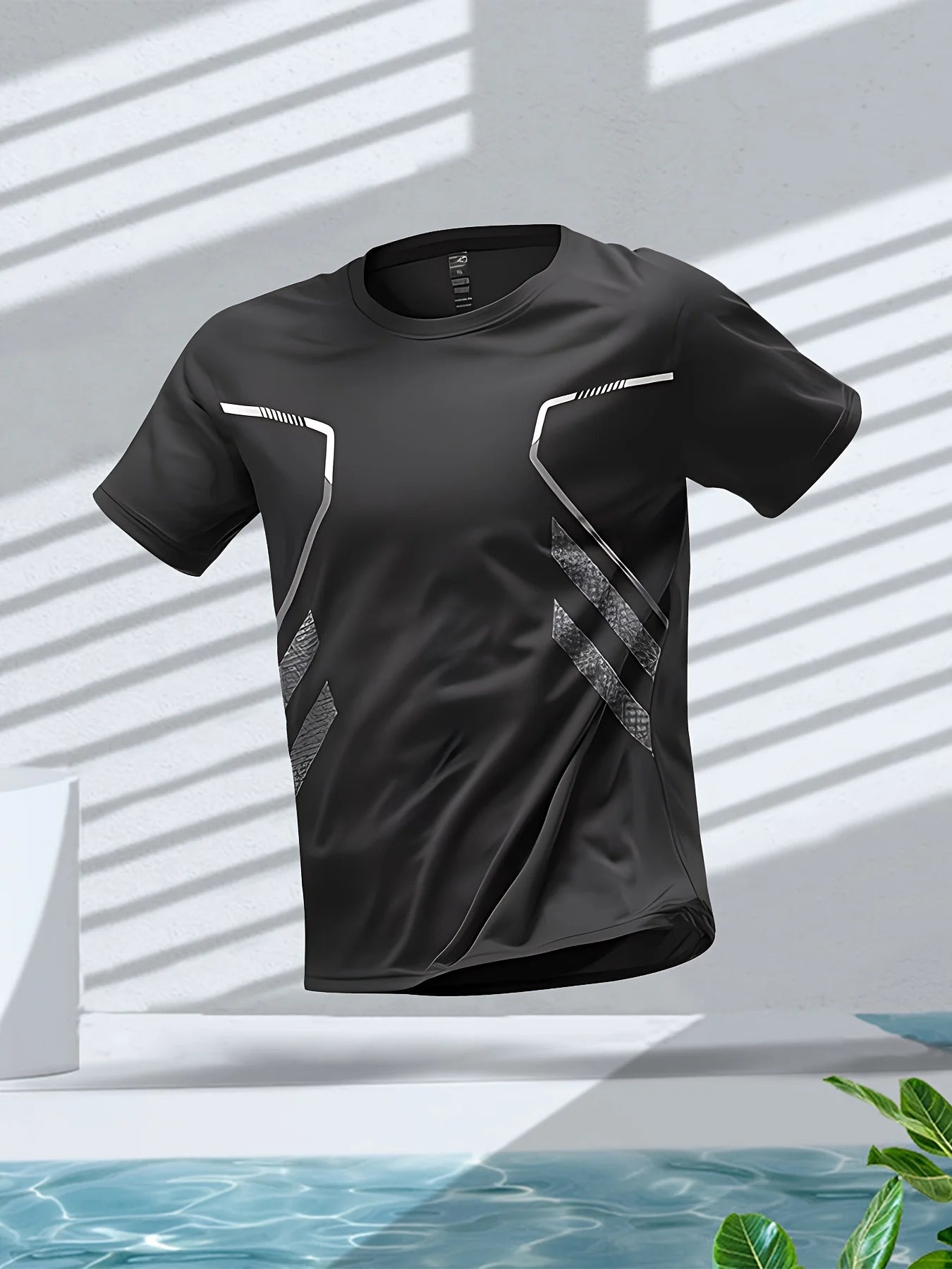 Verão de secagem rápida camiseta masculina ginásio respirável ao ar livre corrida fitness esportes manga curta casual o-pescoço masculino ginásio roupas esportivas