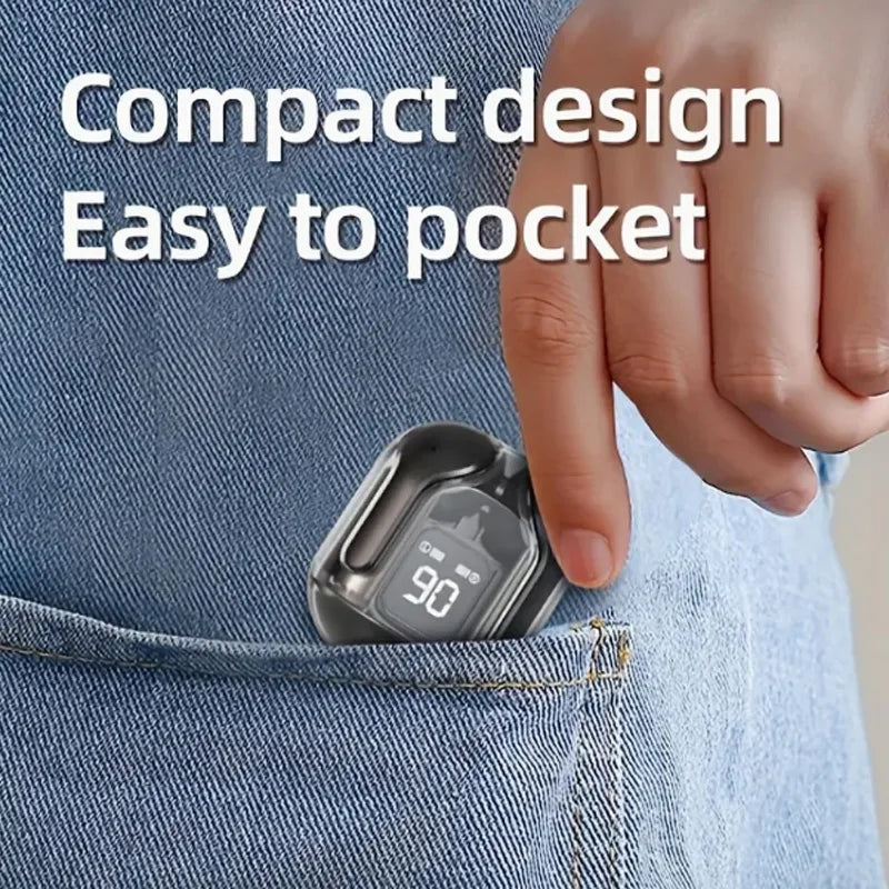 Fones de ouvido intra-auriculares AIR31 transparentes fashion ENC com cancelamento de ruído - Fones de ouvido intra-auriculares sem fio, disponíveis em várias opções de cores para C