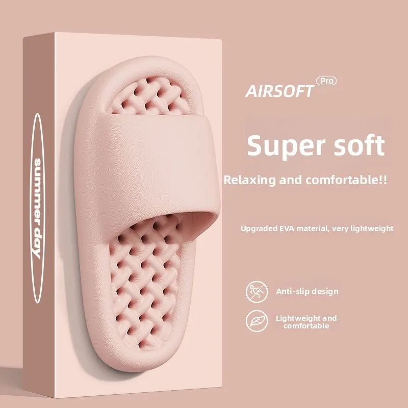 Chinelos Masculinos de Verão em Tamanho ande, Com Design Vazado, Secagem Rápida, Antiderrapantes, Material EVA