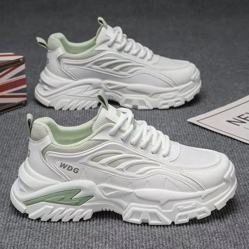 Tênis Masculino Casual de Verão com Sola ssa, Respirável, Bico Redondo, Sola de Borracha, Confortável e Fácil de Calçar