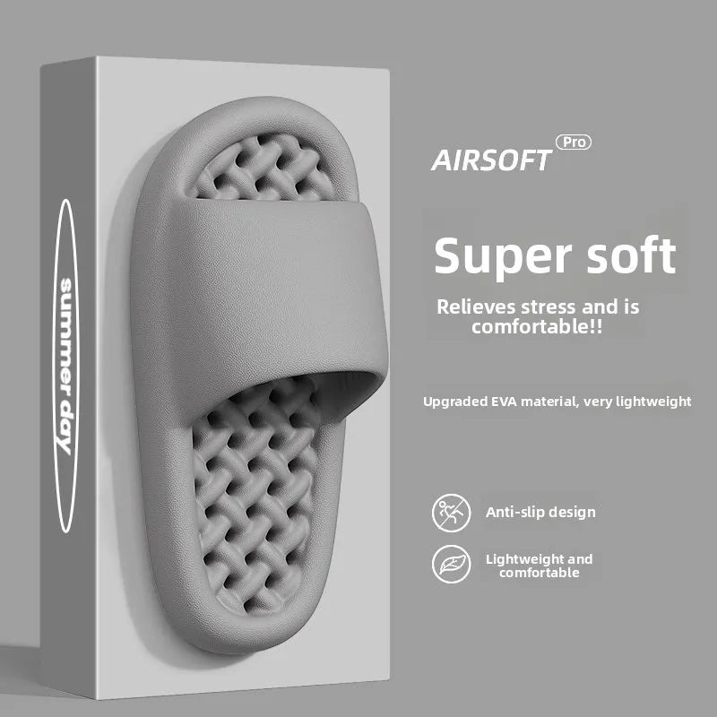 Chinelos Masculinos de Verão em Tamanho ande, Com Design Vazado, Secagem Rápida, Antiderrapantes, Material EVA