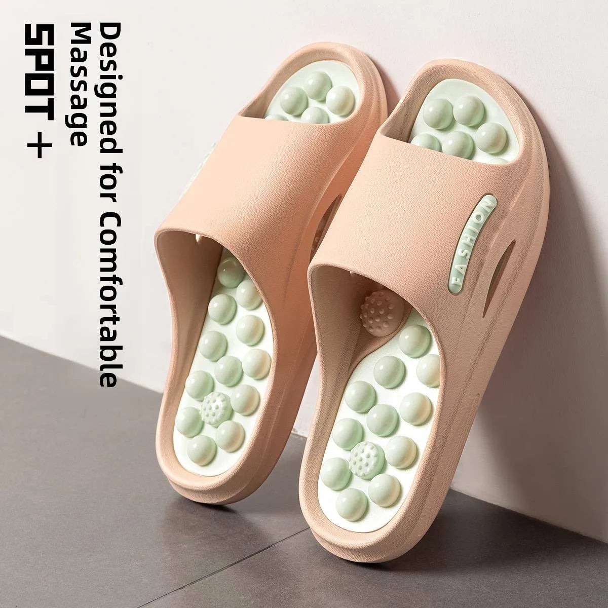 Chinelos de massagem para uso interno, para homens, uso doméstico, antiderrapante, verão, banheiro, sola de seixo, saúde, pon...