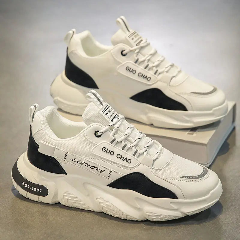 Tênis Masculino Casual de Verão com Malha Respirável, Sola ssa, Aumento de Altura, Confortável para Corrida, Estilo Slip-O...