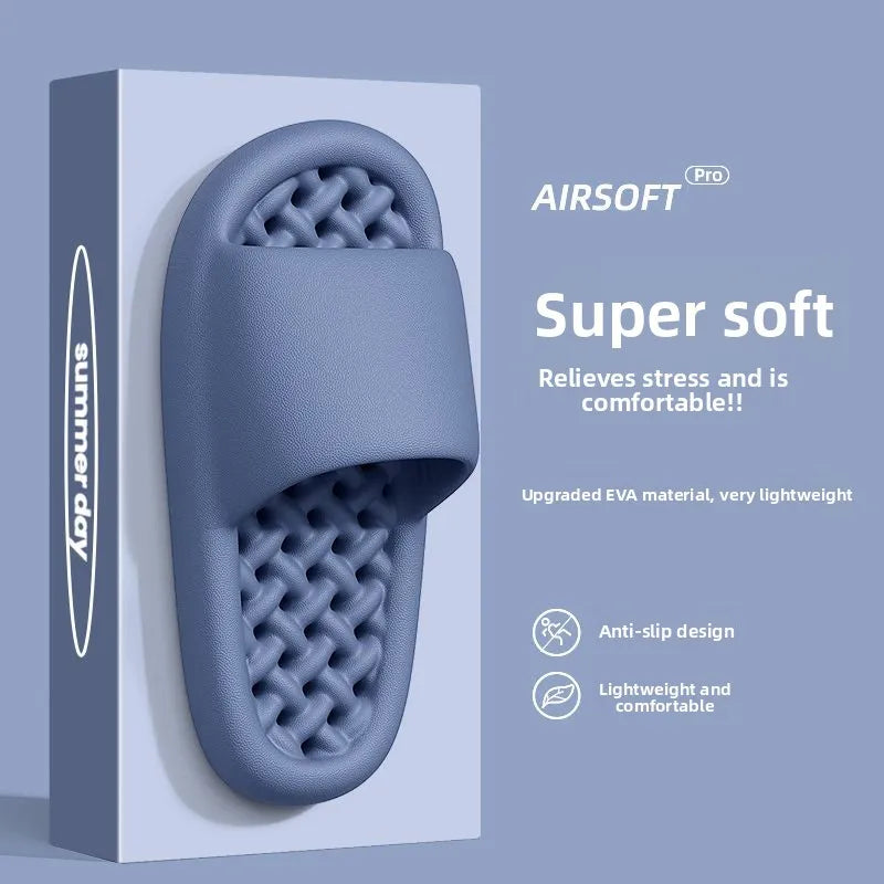 Chinelos Masculinos de Verão em Tamanho ande, Com Design Vazado, Secagem Rápida, Antiderrapantes, Material EVA