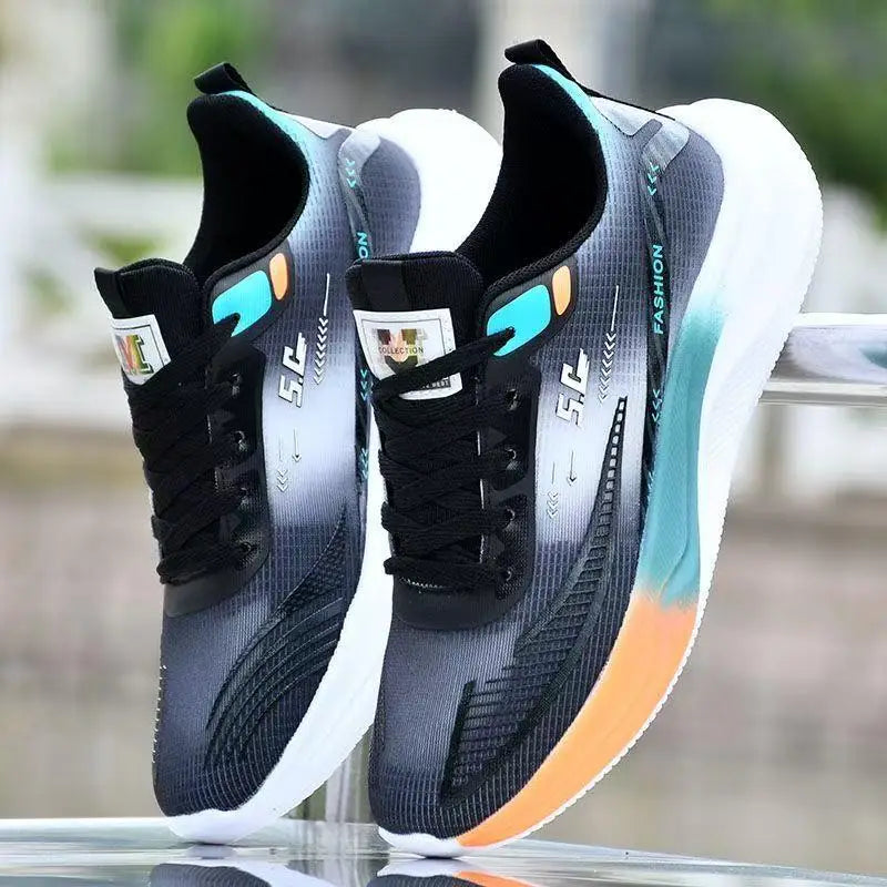 Tênis Masculino Primavera 2025 Novo Estilo para Corrida, Respirável em Malha, Sola ia, Estilo Dad Sneaker, Moderno e Versá...