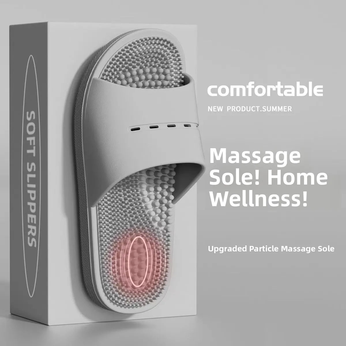 Chinelos de massagem masculinos antiderrapantes interior casa banheiro sandálias estilo simples material pvc confortável chin...