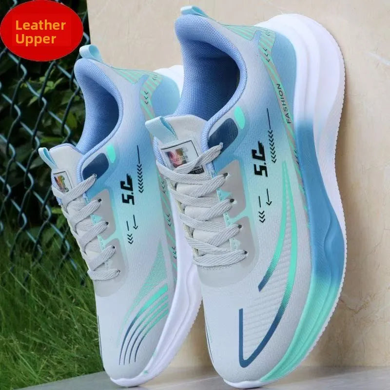 Tênis Masculino Primavera 2025 Novo Estilo para Corrida, Respirável em Malha, Sola ia, Estilo Dad Sneaker, Moderno e Versá...