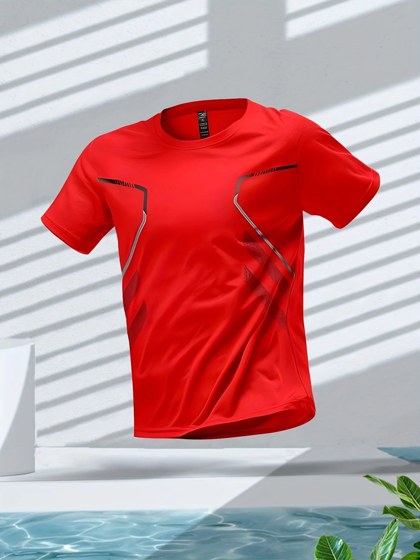 Verão de secagem rápida camiseta masculina ginásio respirável ao ar livre corrida fitness esportes manga curta casual o-pescoço masculino ginásio roupas esportivas