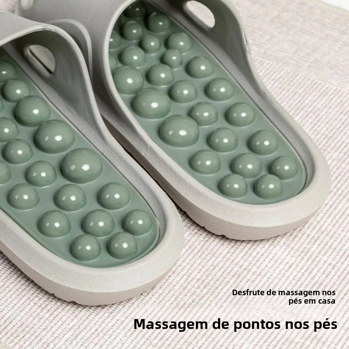 Chinelos de massagem para uso interno, para homens, uso doméstico, antiderrapante, verão, banheiro, sola de seixo, saúde, pon...