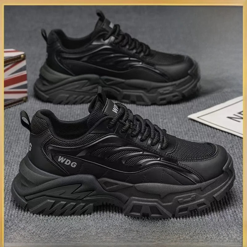 Tênis Masculino Casual de Verão com Sola ssa, Respirável, Bico Redondo, Sola de Borracha, Confortável e Fácil de Calçar