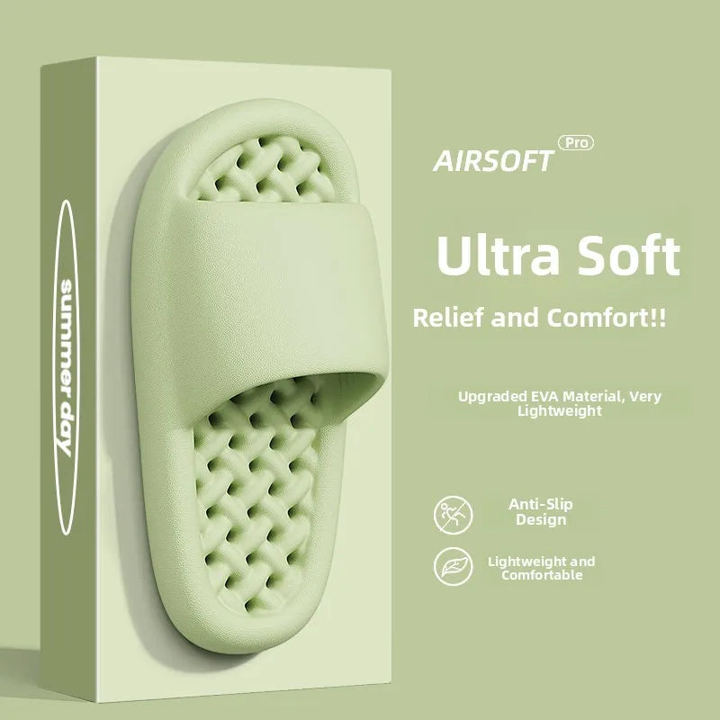 Chinelos Masculinos de Verão em Tamanho ande, Com Design Vazado, Secagem Rápida, Antiderrapantes, Material EVA